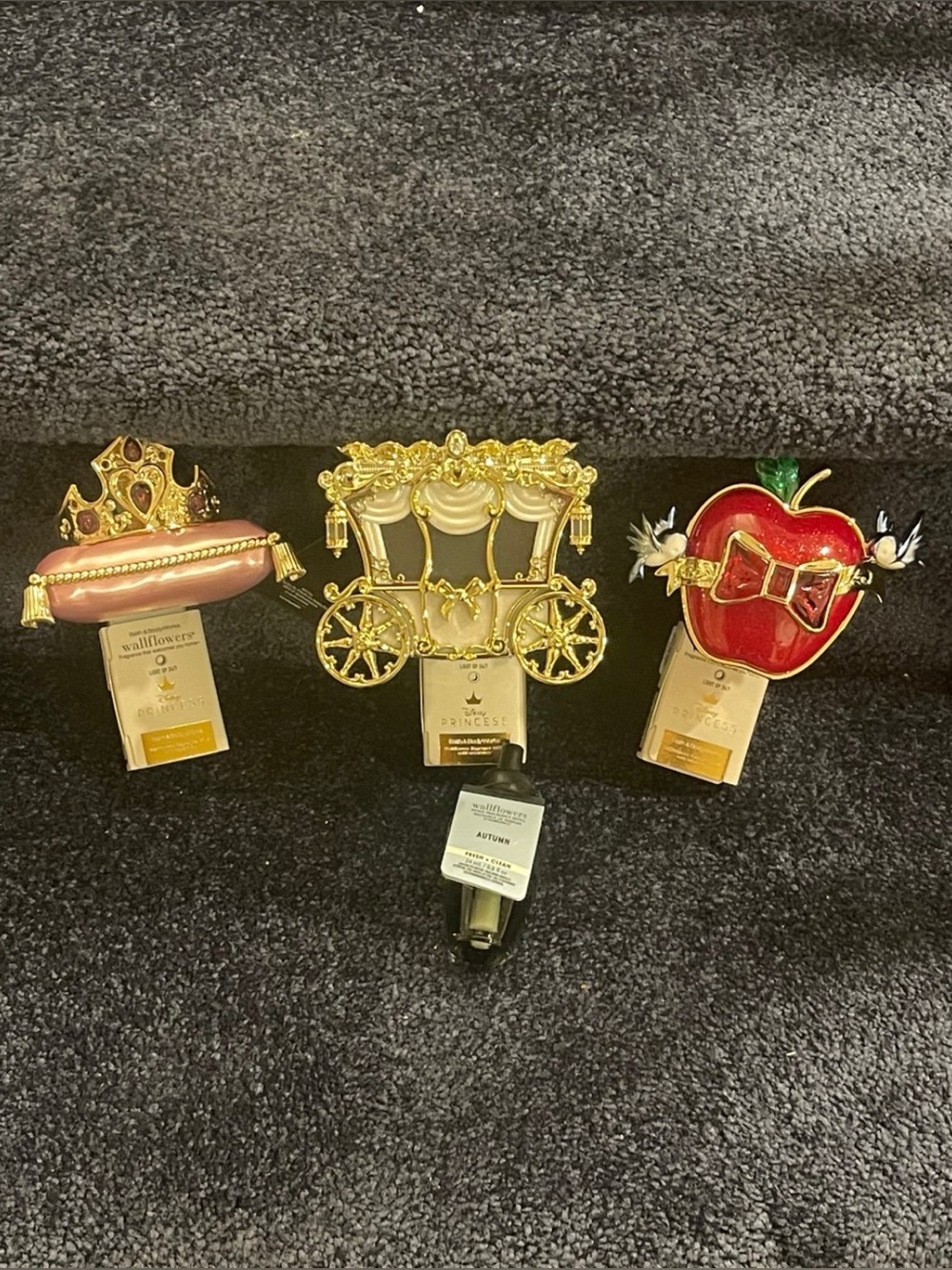 SALE! DISNEY BBW WALLFLOWER PLUG BUNDLE AURORA CROWN SNOW WHITE APPLE CARRIAGE